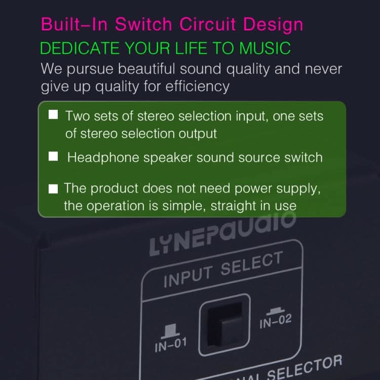 B101 2 In 1 Out (1 In 2 Out) Audio Source Signal Selection Switcher Computer Speaker  RCA Lossless Audio Source Switcher My Store