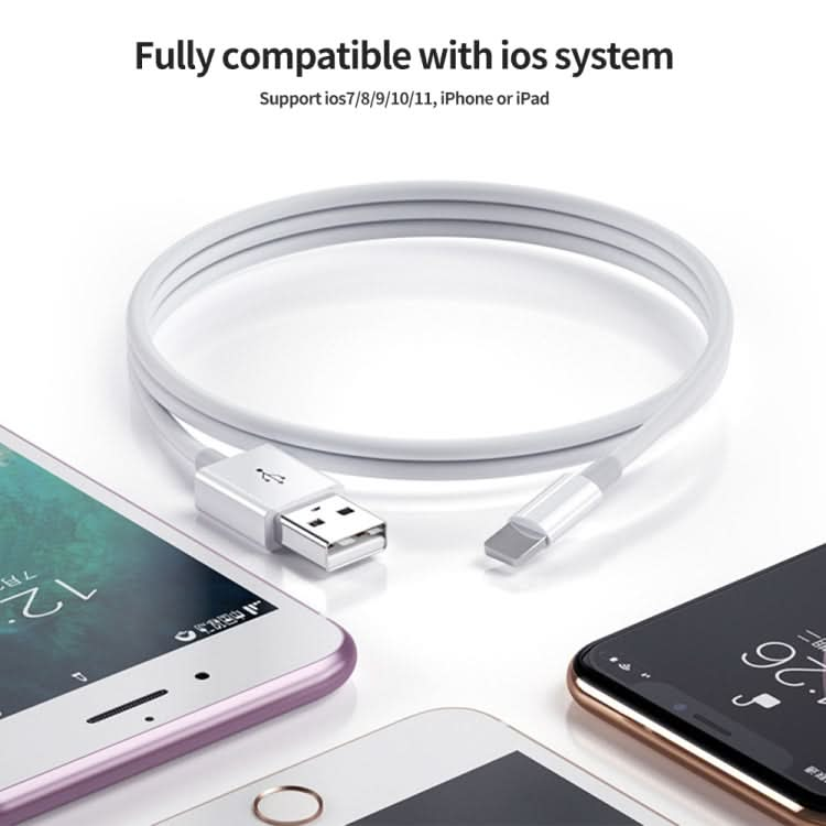 XJ-51 3A USB to 8 Pin Fast Charging Cable for iPhone 12 Series, Length: 1m