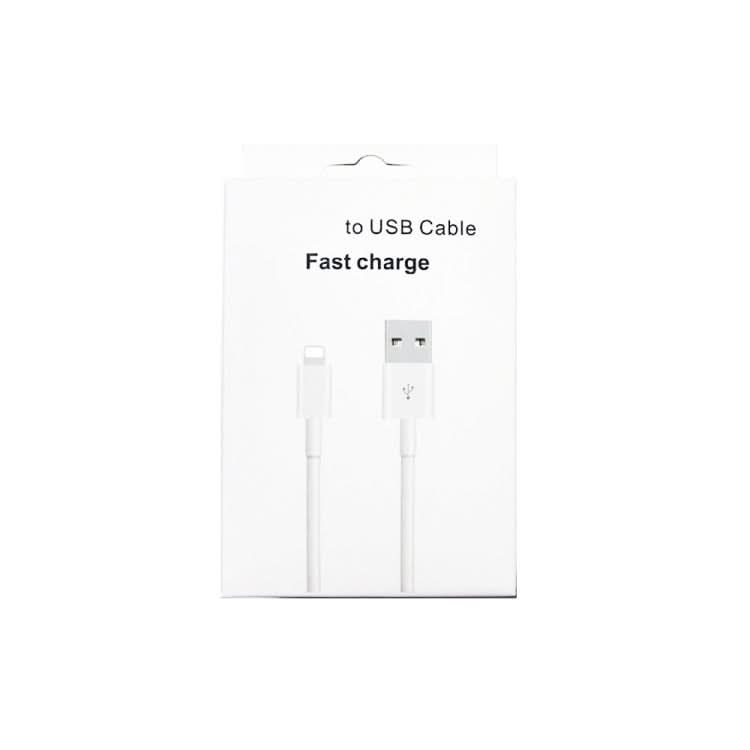 XJ-51 3A USB to 8 Pin Fast Charging Cable for iPhone 12 Series, Length: 1m