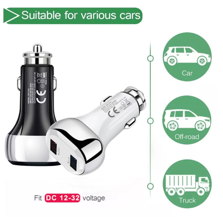 YSY-312 18W Portable QC3.0 Dual USB Mobile Phones and Tablet PCs Universal Car Charger ÎҵÄÉ̵ê