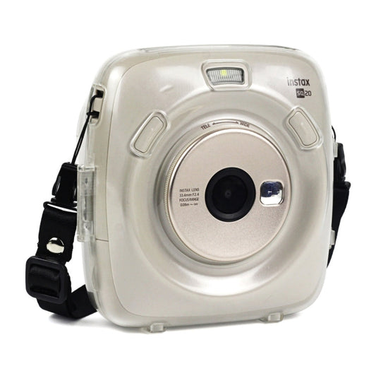 Protective Crystal Shell Case with Strap for Fujifilm Instax Square SQ20