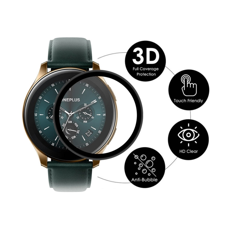 For OnePlus Watch ENKAY Hat-Prince 3D Full Screen Soft PC Edge + PMMA HD Screen Protector Film