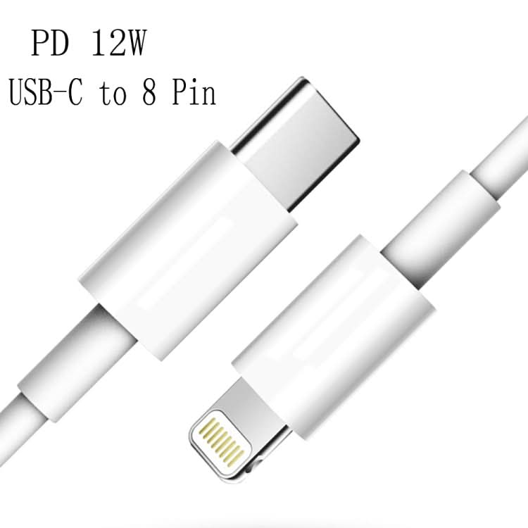 XJ-61 12W USB-C / Type-C to 8 Pin PD Fast Charging Cable