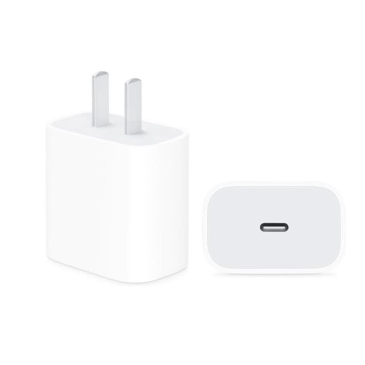 PD 20W Single USB-C / Type-C Port Travel Charger + 3A PD3.0 USB-C / Type-C to 8 Pin Fast Charge Data Cable Set, US Plug