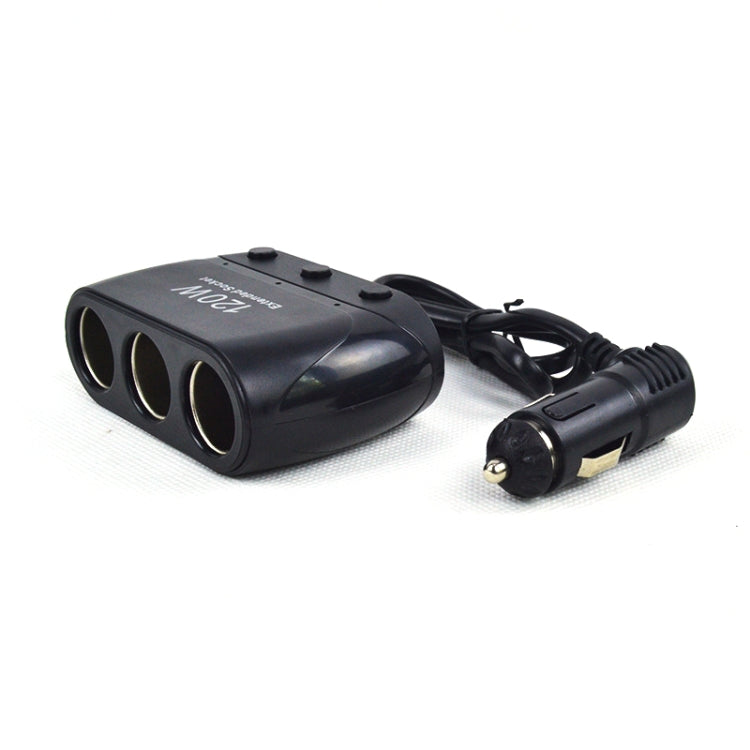 Cigarette Lighter Adapter Splitter 3 Sockets Cigarette Lighter Splitter 12V/24V Power Car Charger ÎҵÄÉ̵ê