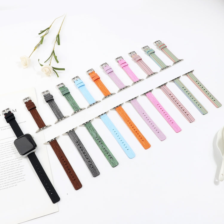 Woven Canvas Nylon Wrist Strap Watch Band