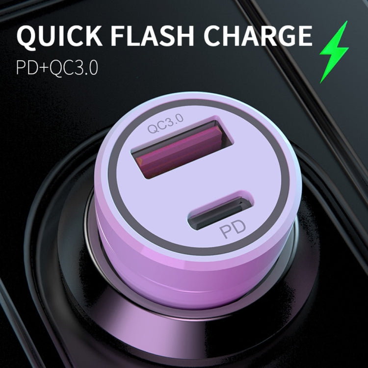 P21 Portable PD 20W + QC3.0 18W Dual Ports Fast Car Charger with USB to Micro USB Cable Kit ÎҵÄÉ̵ê