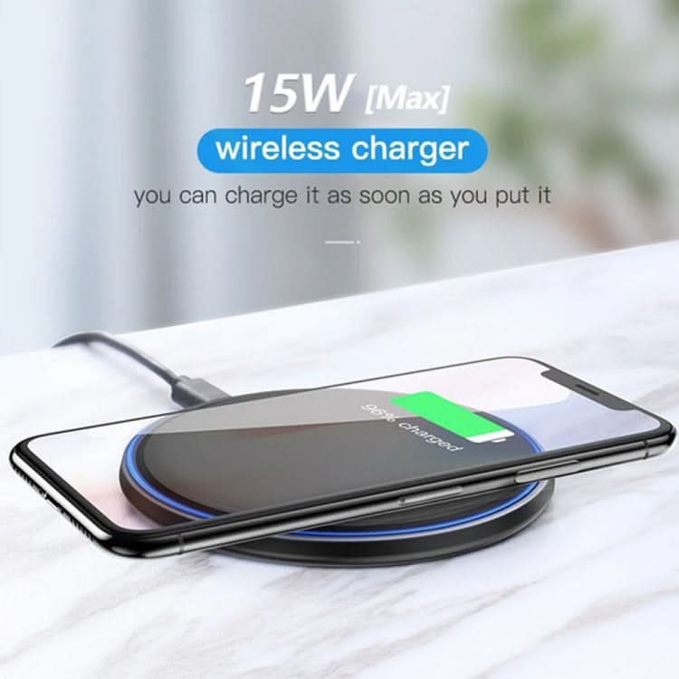 WX-70 15W Ultra-thin Wireless Charger Mirror Wireless Charger for Mobile Phone