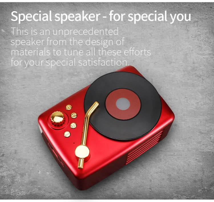 Retro Style Bluetooth Speaker, Built-in High-sensitivity FM Receiving Antenna, Long-Term Voyage