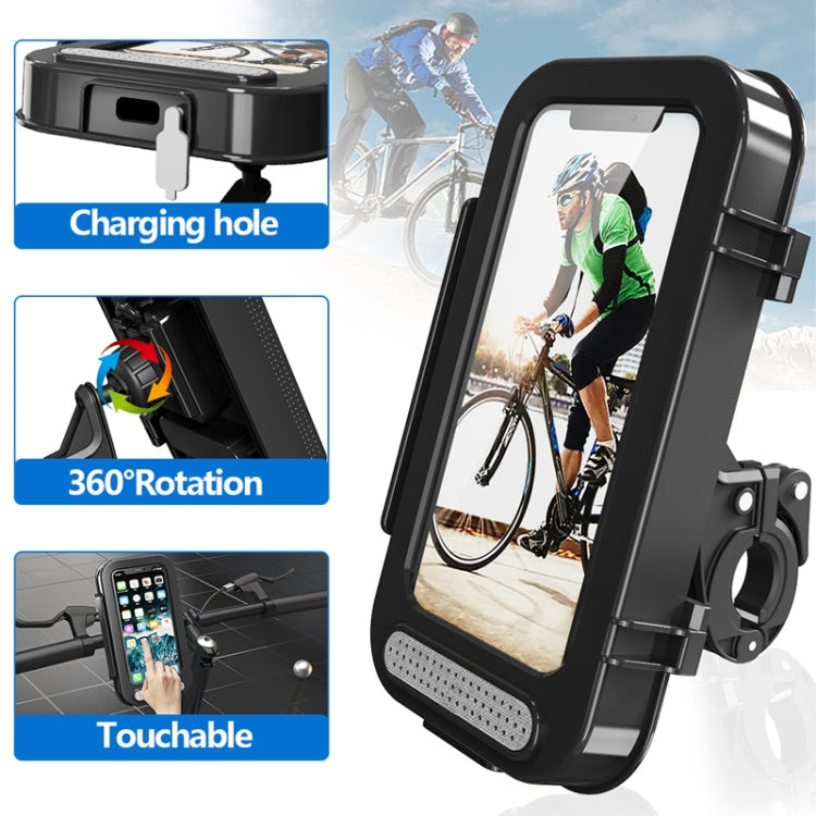 Bicycle Phone Holder Waterproof Bicycle Motorcycle Handlebar Case For 4.7-6.8 Inch Mobile Phone Mount Reluova