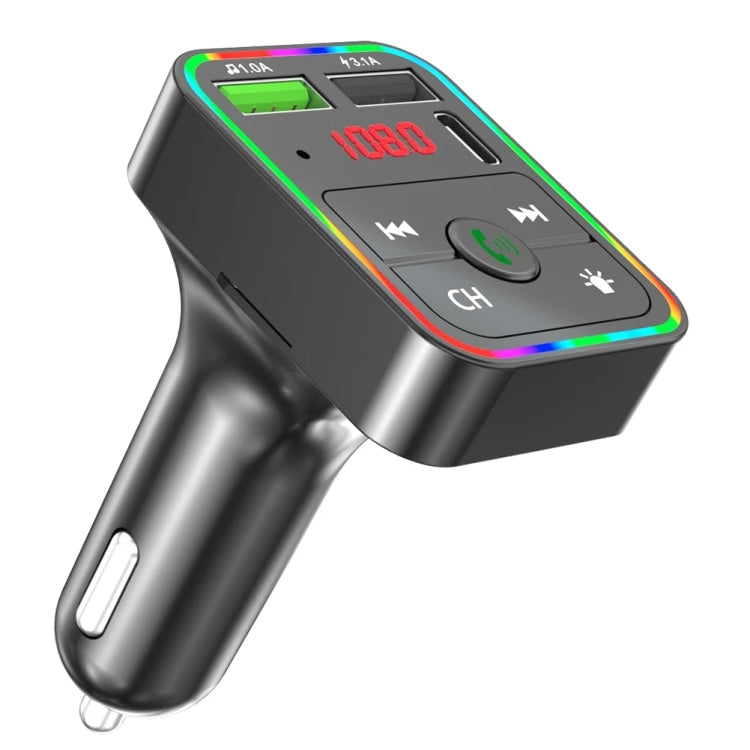 F2 Car FM Transmitter MP3 USB Charger Player with LED Backlight FM Transmitter with Bluetooth Transmitter Car Player Kit ÎҵÄÉ̵ê