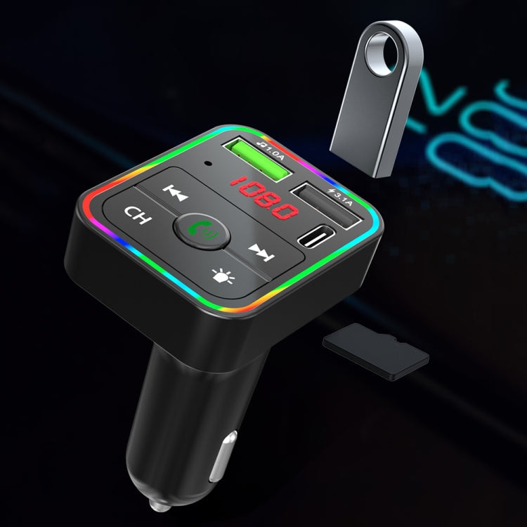 F2 Car FM Transmitter MP3 USB Charger Player with LED Backlight FM Transmitter with Bluetooth Transmitter Car Player Kit ÎҵÄÉ̵ê