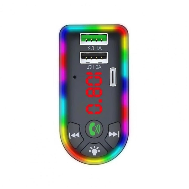 F7 Car MP3 Player 12V Colorful Breathing Light QC3.1 Wireless Dual Port Fast Charging PD ÎҵÄÉ̵ê