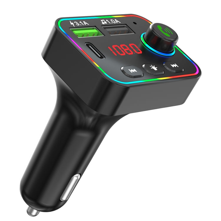 F4 Car MP3 Player FM Transmitter Colorful Backlight USB Charger Dual USB Car Accessories ÎҵÄÉ̵ê