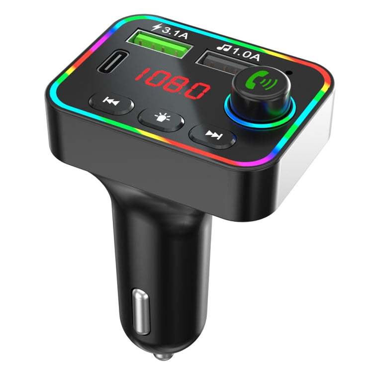 F4 Car MP3 Player FM Transmitter Colorful Backlight USB Charger Dual USB Car Accessories ÎҵÄÉ̵ê