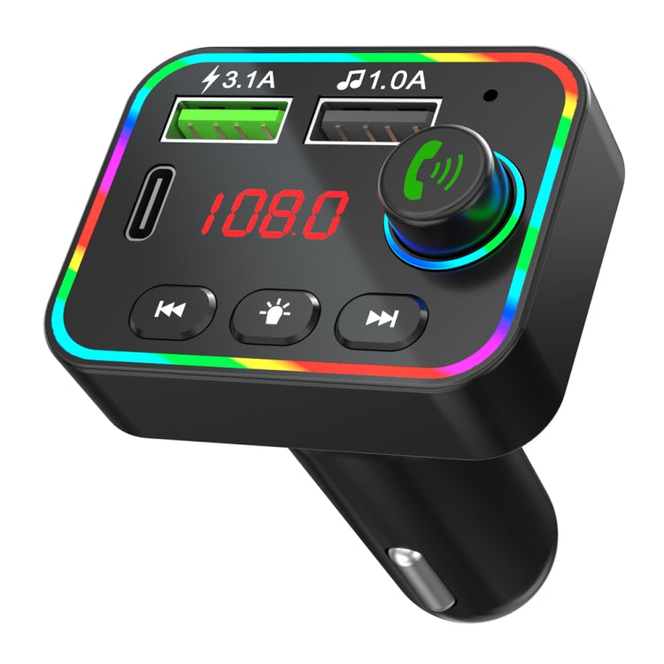 F4 Car MP3 Player FM Transmitter Colorful Backlight USB Charger Dual USB Car Accessories ÎҵÄÉ̵ê