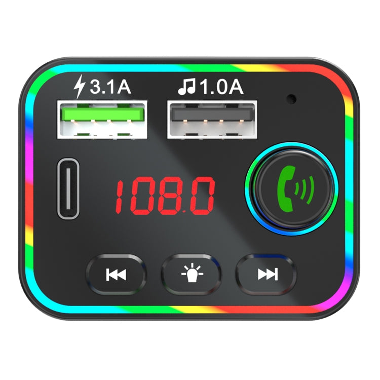 F4 Car MP3 Player FM Transmitter Colorful Backlight USB Charger Dual USB Car Accessories ÎҵÄÉ̵ê