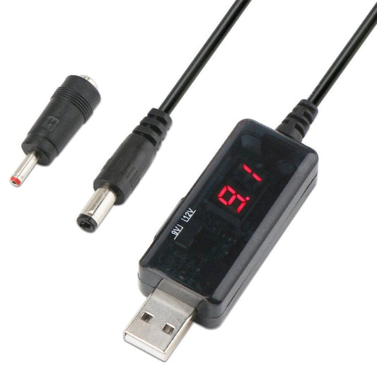 KWS-912V USB Boost Converter DC 5V to 9V 12V Converter Cable + 3.5x1.35mm Plug Set My Store