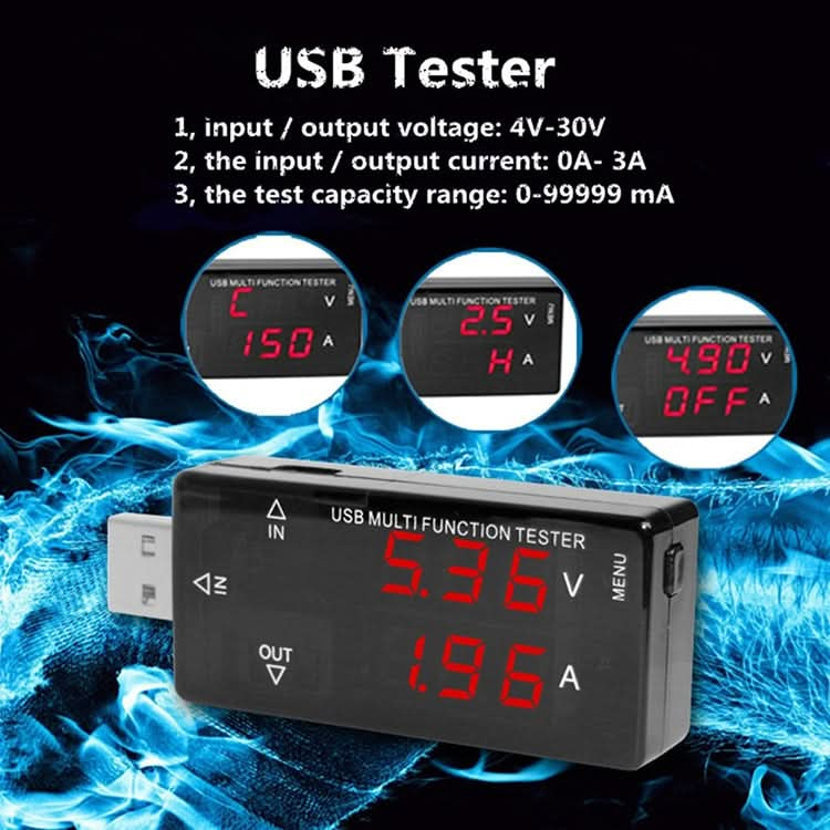 KWS-A16 USB Timing Protection Current Voltage Tester Mobile Phone Charge Meter Digital Voltage Measurement My Store