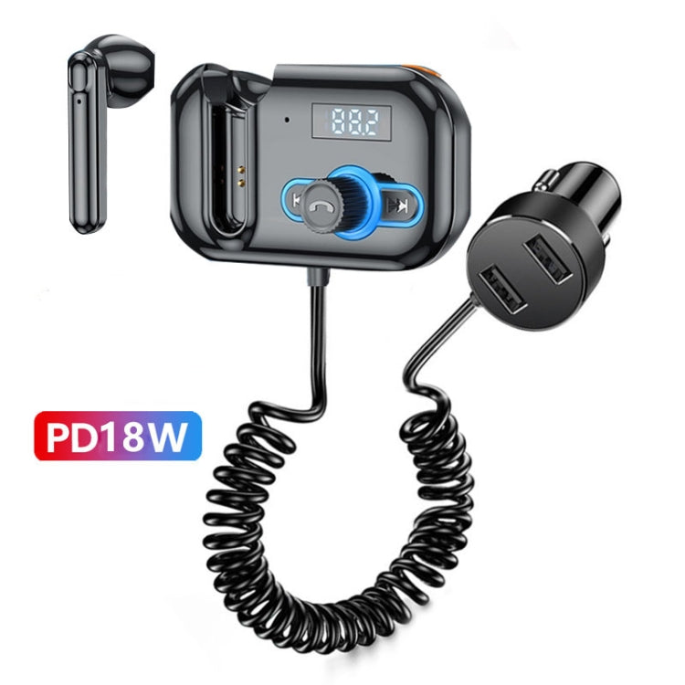 T2 FM Transmitter Hands-free Headphone Kit Headphone MP3 Player Private Call USB PD Quick Charge Audio Receiver ÎҵÄÉ̵ê