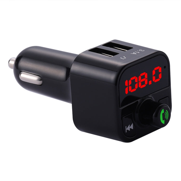 X5 Handsfree Car Kit FM Transmitter Wireless Audio Receiver Auto MP3 Player Dual USB Fast Charger