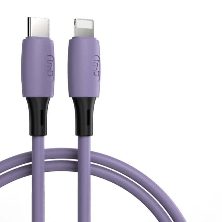 ENKAY Hat-Prince ENK-CB209 PD 20W 3A Type-C to 8 Pin Silicone Data Sync Fast Charging Cable, Cable Length: 1.2m