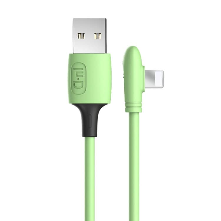 ENKAY Hat-Prince ENK-CB210 2.4A USB to 8 Pin 90 Degree Elbow Silicone Data Sync Fast Charging Cable, Cable Length: 1.2m