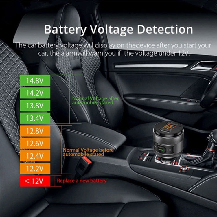 C57 QC3.0 Wireless FM Transmitter Fast Car Charger Bluetooth 5.0 Hands-free Car Modulator USB Flash Memory MP3 Player ÎҵÄÉ̵ê