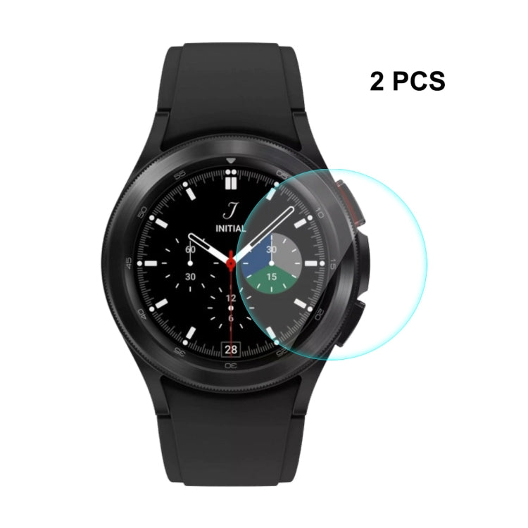 For Samsung Galaxy Watch4 Classic 42mm ENKAY Hat-Prince 0.2mm 9H 2.15D Curved Edge Tempered Glass Screen Protector Watch Film