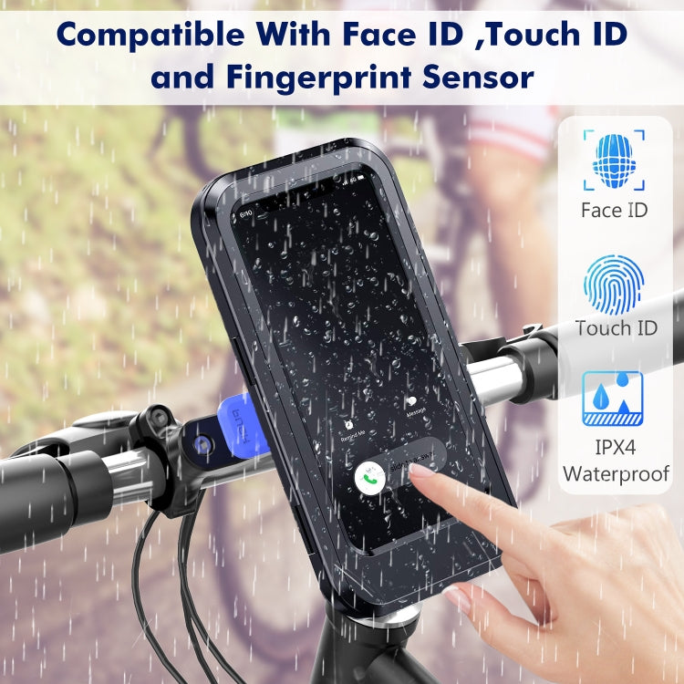 WH-69 Bicycle Non-slip Wireless Charging Phone Holder Motorcycle Motorbike Mobile Handlebar Bracket Reluova