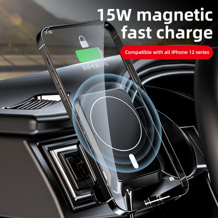 W-987 Magnetic Suction 15W Wireless Charger Car Air Outlet Bracket for iPhone 12 Series and other Smart Phones ÎҵÄÉ̵ê