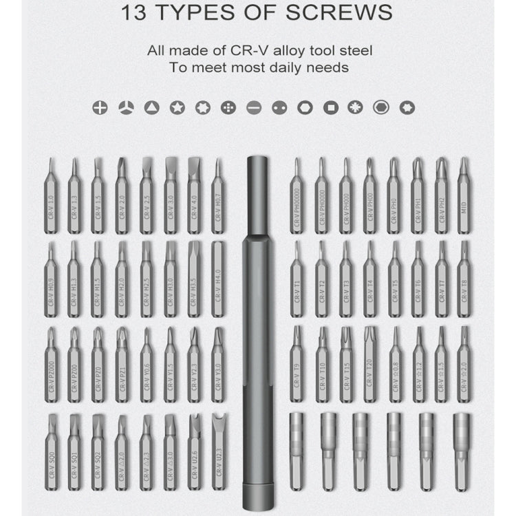 A63 63 in 1 Screwdriver Set Mobile Phone Tablet Computer Disassembly and Maintenance Tool My Store