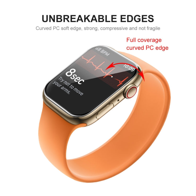 ENKAY Hat-Prince 3D Full Coverage Soft PC Edge + PMMA HD Screen Protector Film For Apple Watch Series 7 45mm