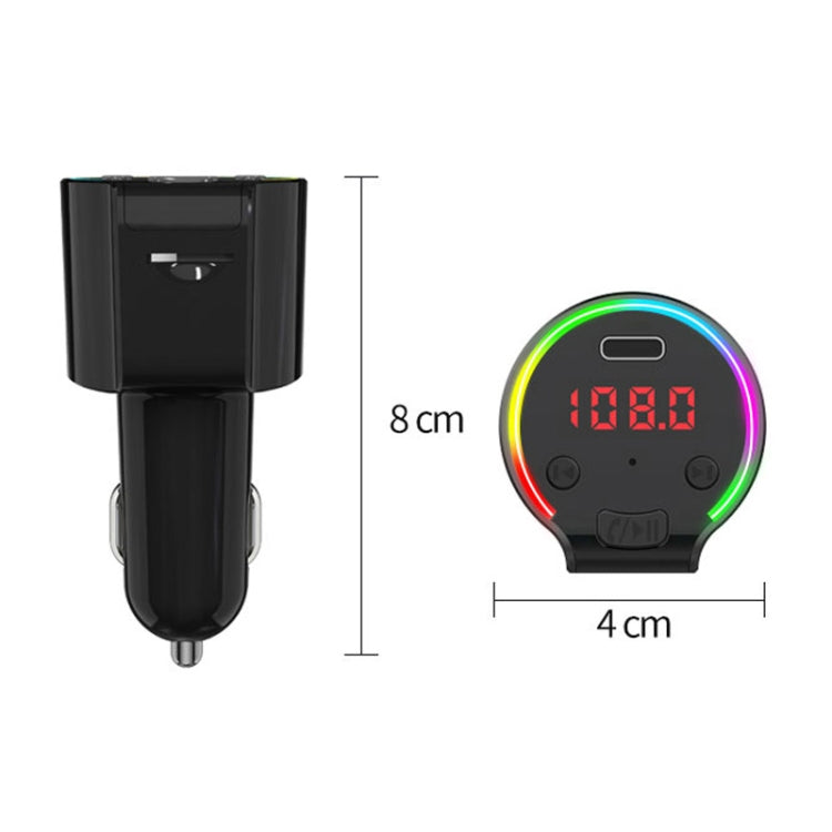 G61 FM Transmitter Music MP3 Player QC3.0 Type-C Quick Charge Support 5.0 Hands-free Car Kit ÎҵÄÉ̵ê