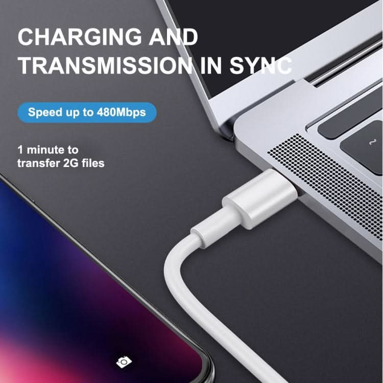 PD20W USB-C / Type-C to 8 Pin PD Fast Charging Sync Data Cable for iPhone 13 / 12 Series