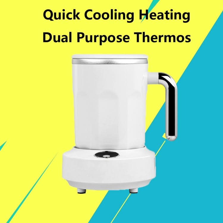 Household Smart Cooling Mug, Dual-purpose Thermos for Cold Drinks, Hot Tea, Coffee, Rapid Cooling, US Plug - Reluova