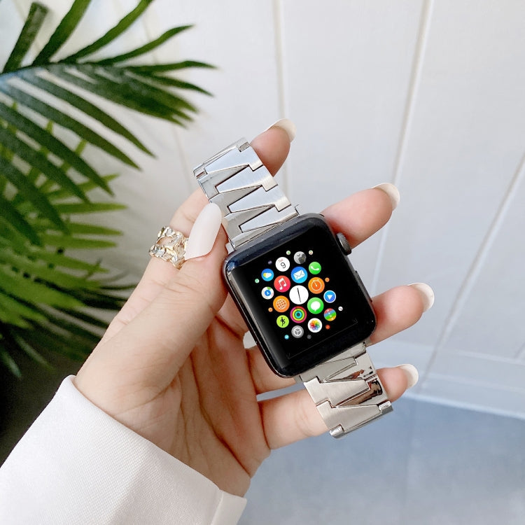 Creative Chain Stainless Steel Metal Strap For Apple Watch Series