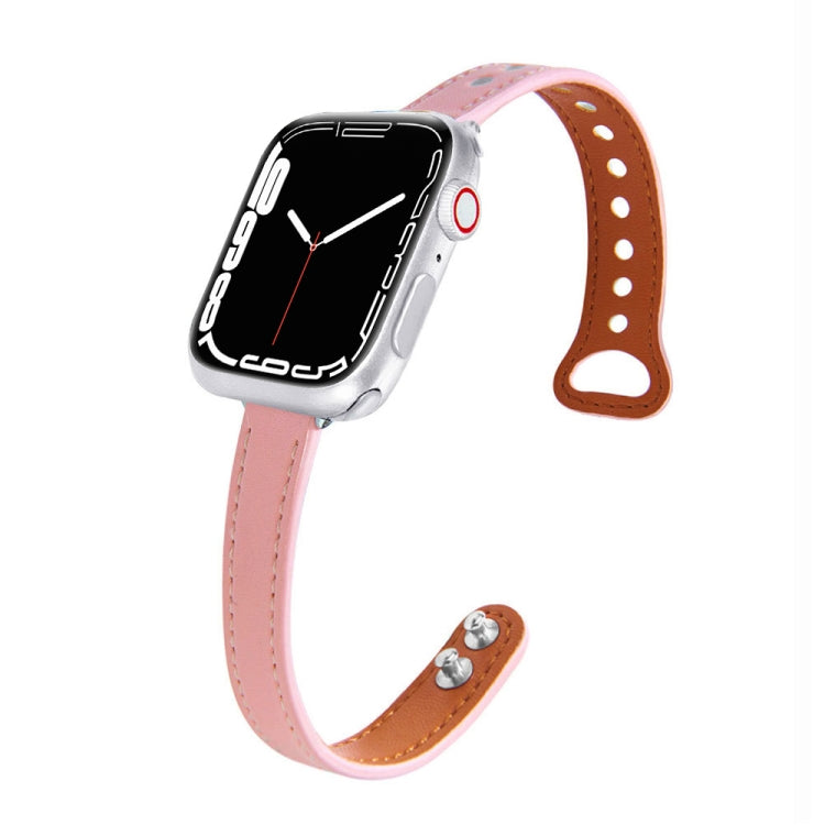 Leather Replacement Strap Watchband For Apple Watch Series