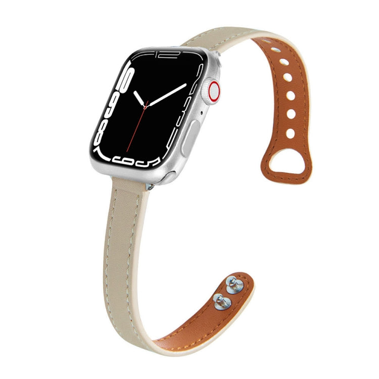 Leather Replacement Strap Watchband For Apple Watch Series