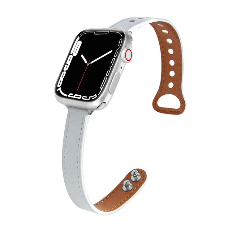 Leather Replacement Strap Watchband For Apple Watch Series