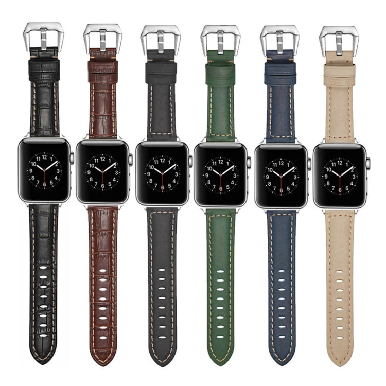 Leather Replacement Strap Watchband For Apple Watch Series