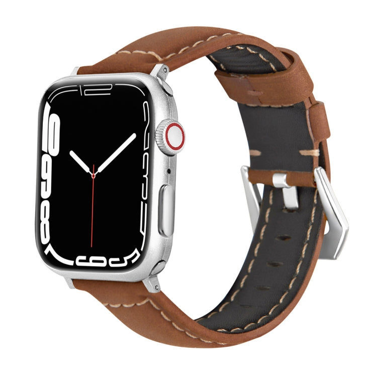 Leather Replacement Strap Watchband For Apple Watch Series