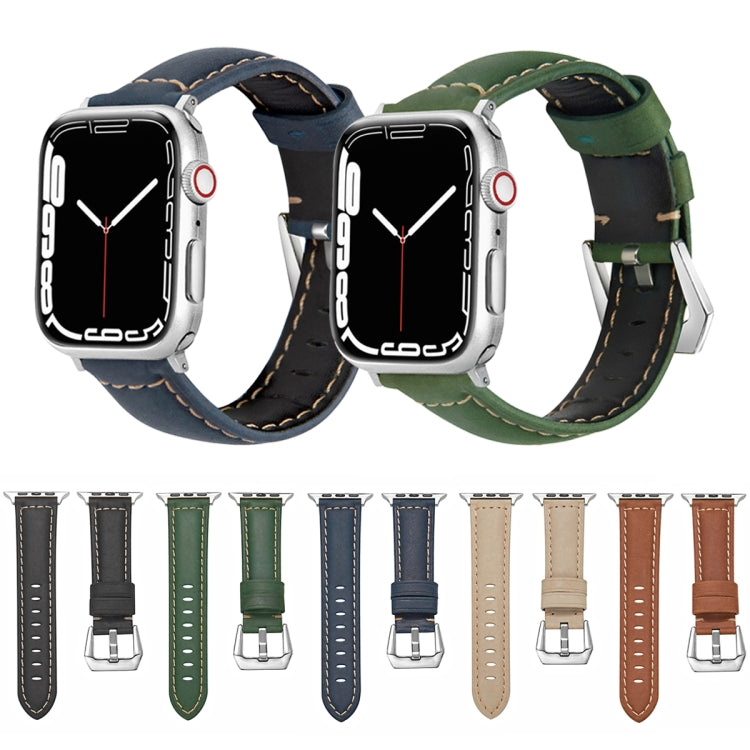 Leather Replacement Strap Watchband For Apple Watch Series