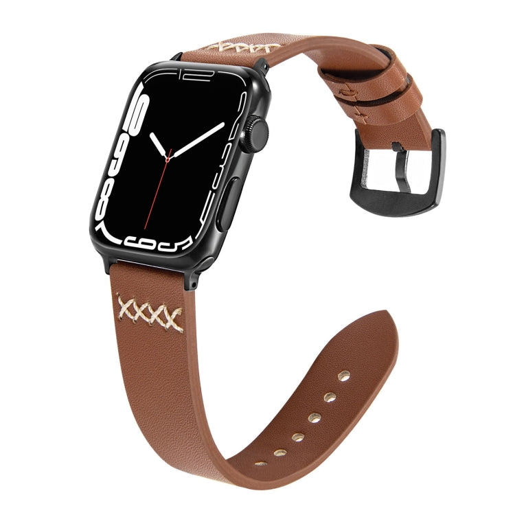 Leather Replacement Strap Watchband For Apple Watch Series