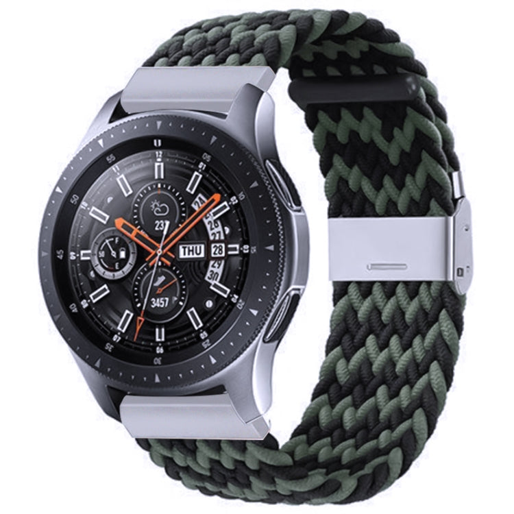 Nylon Braided Metal Buckle Strap for Galaxy Watch 4 20mm