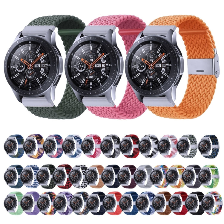 Nylon Braided Metal Buckle Strap for Galaxy Watch 4 20mm