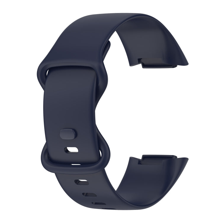 For Fitbit Charge 5 Monochromatic Silica Gel To Replace Watch Strap