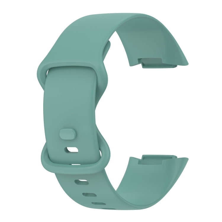 For Fitbit Charge 5 Monochromatic Silica Gel To Replace Watch Strap