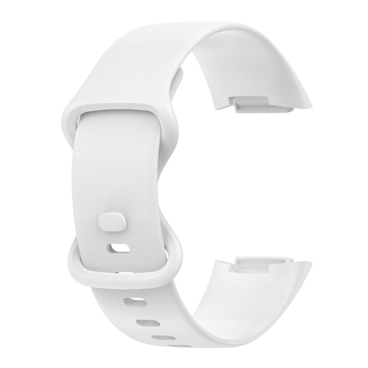 For Fitbit Charge 5 Monochromatic Silica Gel To Replace Watch Strap