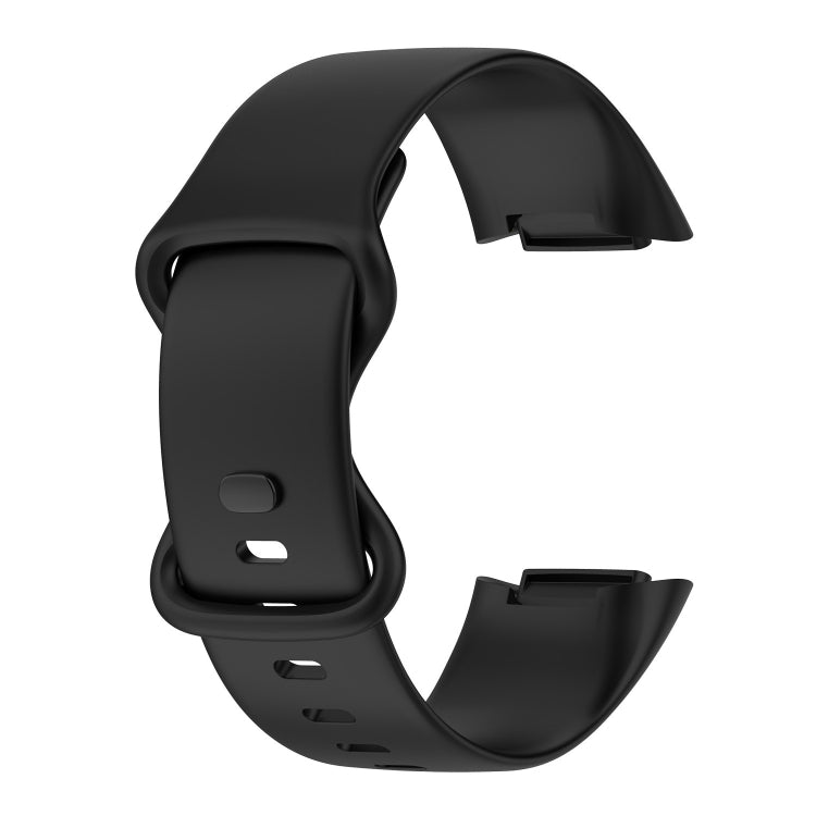 For Fitbit Charge 5 Monochromatic Silica Gel To Replace Watch Strap